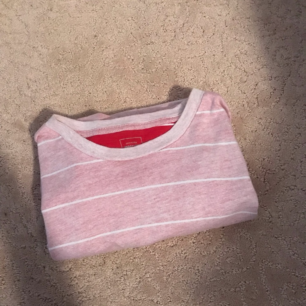Pink Oversized Striped Shirt